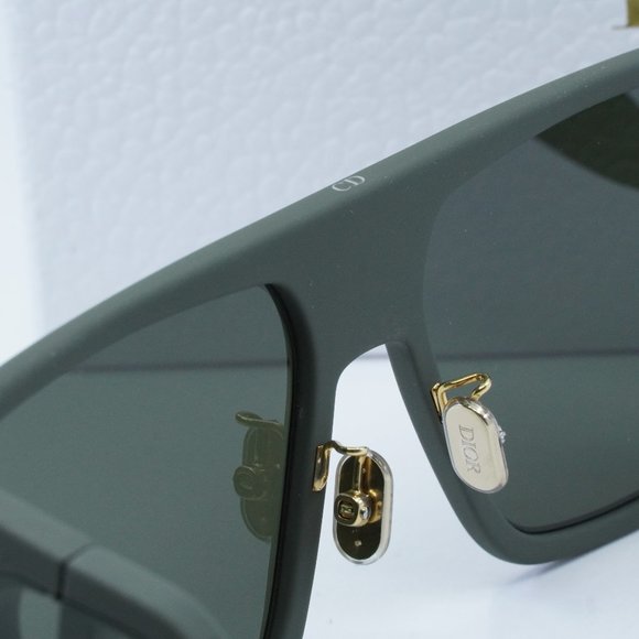 FINAL PRICE NEW DIOR 30MONTAIGNE S3U 56C0 MATTE GREEN/GREEN SUNGLASSES - Picture 7 of 13